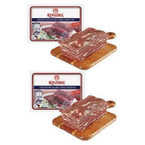 Kit 2 Carne Seca Suína Rosarial 1 Kg