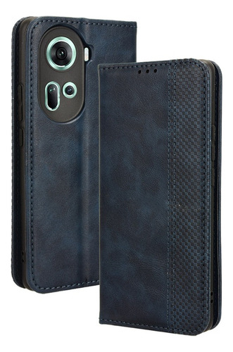 For Oppo Reno11 5g Vintage Wallet Card Slot Shockproof Case