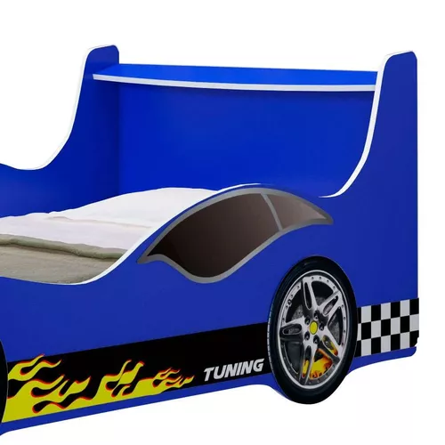 Quarto Infantil Cama Carro Tuning Branco - Gelius Jogo de Quarto