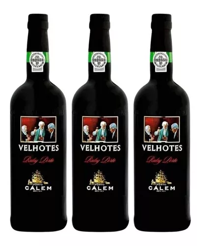 03 Velhotes Com Calem Frete Ml 750 | grátis Porto Ruby Un Vinho Kit