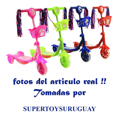 Monopatin Tripatin Scooter Infantil Musical Con Luces St