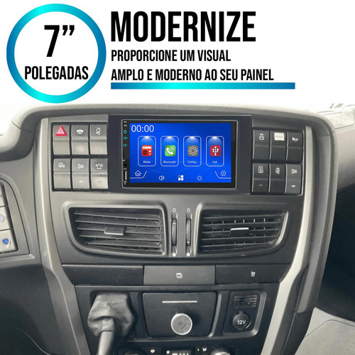 Kit Multimidia 7 Polegadas Iveco Hi Way 17 18 19 20 21 22 23