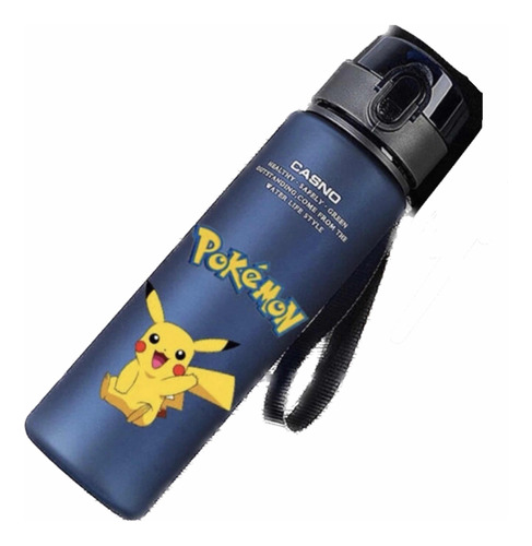 Botella De Agua Pokémon Plástico Seguro, Regalo Niños