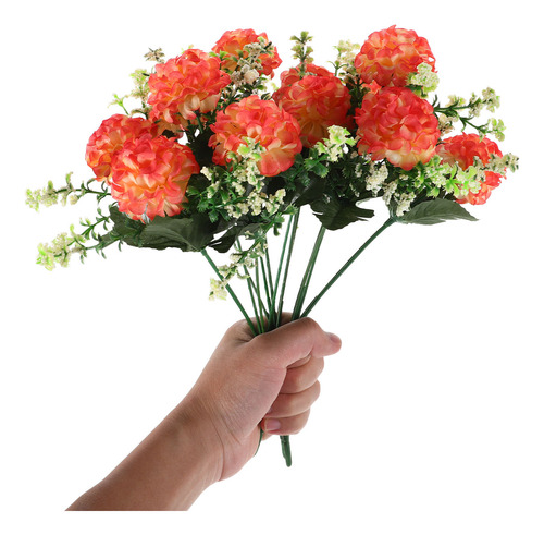 3 Flores Artificiales De Hortensia: Hortensia De Simulación