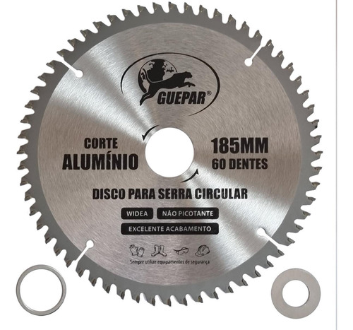 Disco Lâmina De Serra Circular 185mm Para Alumínio 60 Dentes