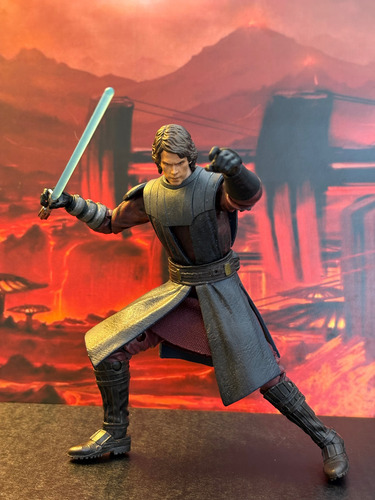 Anakin Skywalker Cabeza Custom Black Series Escala 1/12 (Usado)