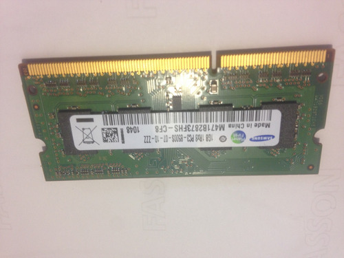 Memoria Sodimm Ddr3 3 Gb. Samsung 1066 Mhz Y Nanya (1y2gb)