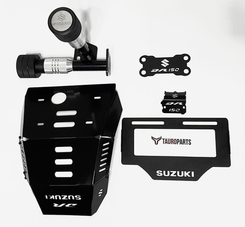 Kit Dr 150 Motos Lujos Dr 150 Suzuki Cubre Carter + Sliders