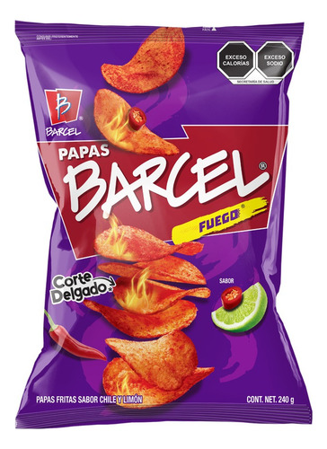 2 Pack Papas Fuego Barcel 240