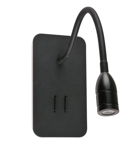 Lámpara Escritorio Cabecera Luz Lectura Led Pared Dirigible Blanco Blanco