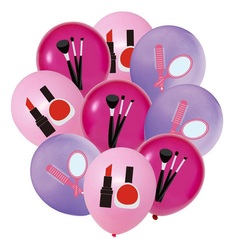 36 Globos Temáticos De Maquillaje Globos Decoración De Fiest