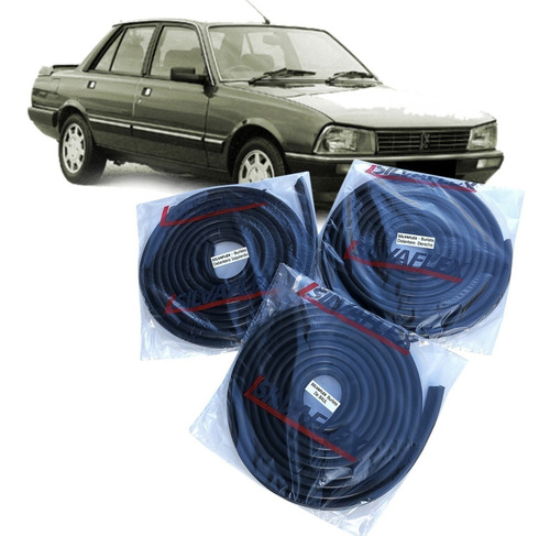 Burletes 2 Puertas Delanteras + Baul Peugeot 505 (kit X3)