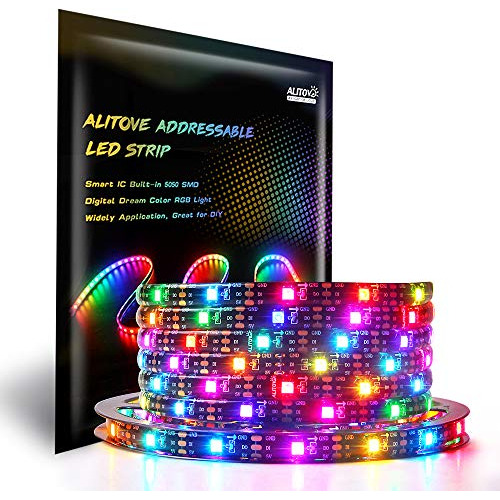 Tira De Led Rgb Ws2812b Direccionable Individualmente D...