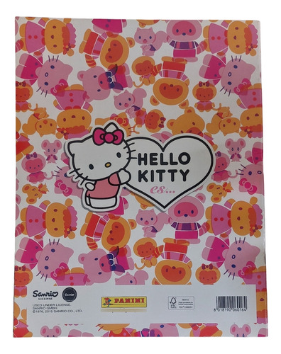 Álbum Hello Kitty Es... Completo Pegado Panini