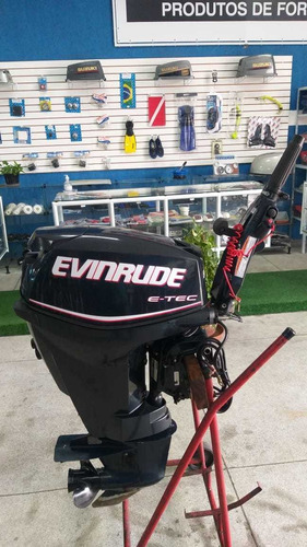 Motor De Popa Evinrude E-tec 25hp ( 12 X Cartao De Credito )