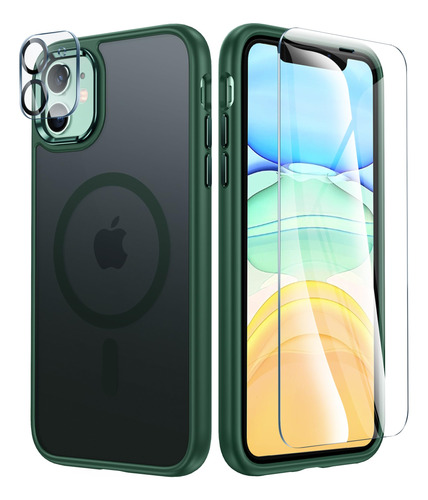 Fntcase iPhone 11 Funda Mate: Cubierta Delgada Magnética |