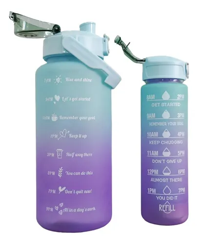 Juego 3 En 1 Termo Botella Botilito 2 L Portable + Stickers