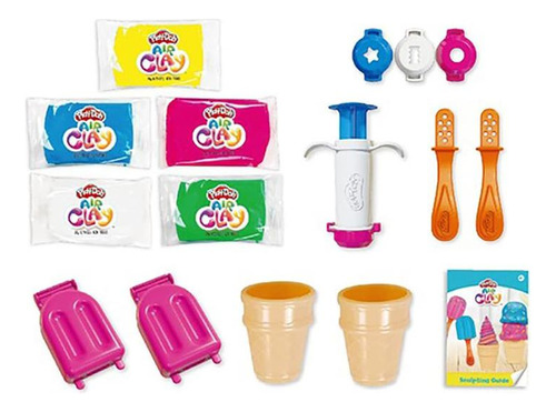 Set Helado Play Doh Air Clay + Accesorios