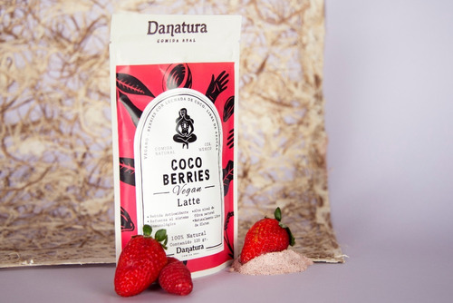 Latte Vegano De Coco Con Berries