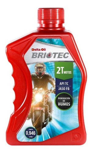 Aceite Para Motos 2t Delta Oil Briotec - Cuarto 