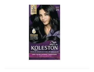 Tinte Wella Koleston Coloracion Crema Tono 20 Negro Tono Rubio Claro Especial 120
