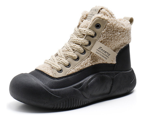 Youmu Zapatillas Altas De Felpa Cálida Para Invierno,