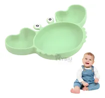 Comprar Tazon De Comida Practico En Verde Y+regalo Stickers