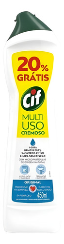 Limpador Multiuso Cremoso Cif Original 450ml - Caixa Com 12