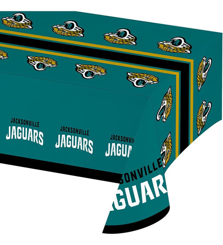 Creative Converting All Over Print Jacksonville Jaguars Plas