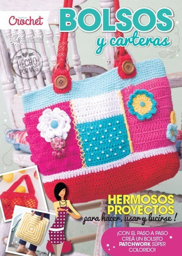 Revista Tejido Chochet Para Hacer Bolsos Carteras 8 Modelos