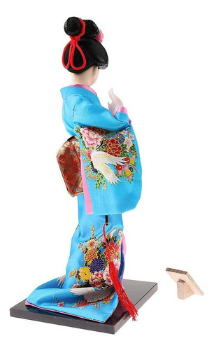 2 Peças Japonês Gueixa Quimono Bonecas Ornamento