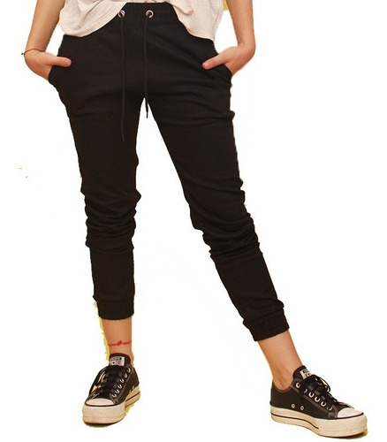 Imagen 2 de 5 de Jogger Gabardina Elastizada Liviana C/cordón Varios Colores