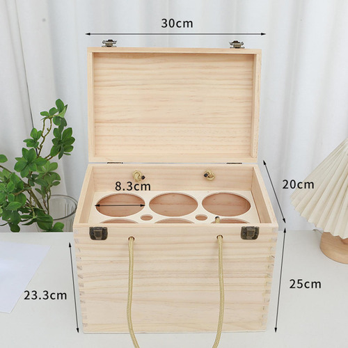Caja De Vinos De Madera Caja De Regalo De Caja Rústica ,