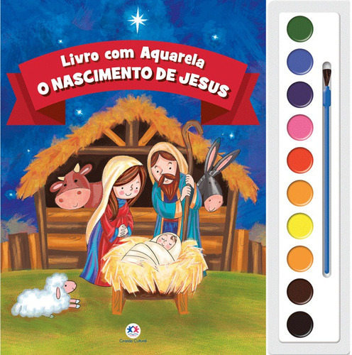 O nascimento de Jesus Série Livro com aquarela Editora Ciranda Cultural