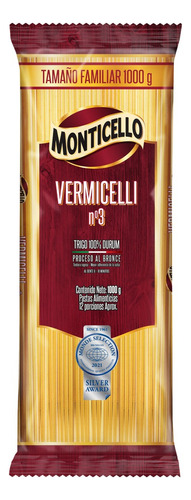 Pasta Vermicelli Monticello 1000 Gr - g