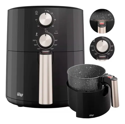 Fritadeira sem Óleo Air Fryer Mondial AFN-50 RI Grand Family Inox 5L  Vermelha em Promoção na Americanas