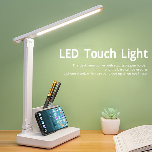 Luz Nocturna Giratoria Plegable De Carga Táctil Led