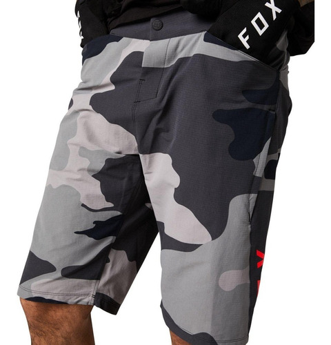 Short Bicicleta Ranger Negro Camo 2020 Fox  Mtb Talla 30