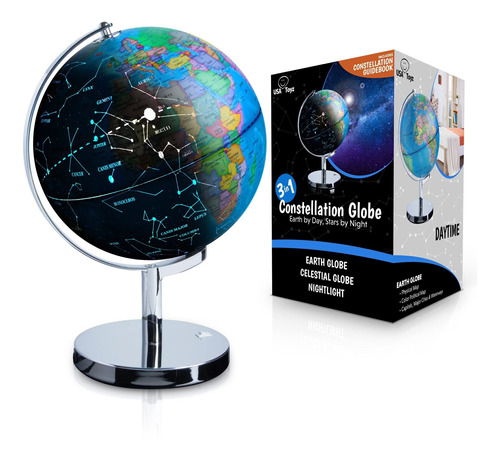 Usa Toyz - Globo De Constelacin Iluminado Para Nios, 3 En 1,