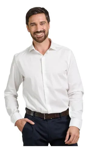 Camisa blanca cheap sport hombre