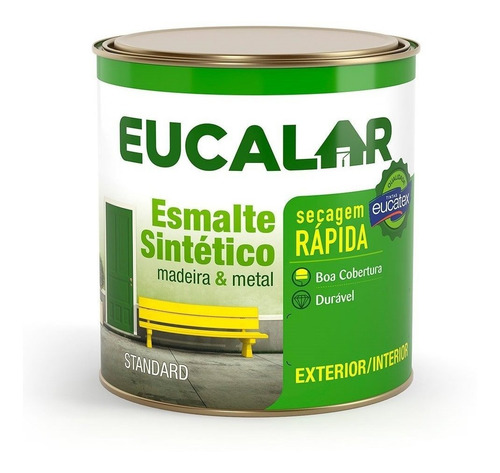 Tinta Esmalte Eucalar Brilhante 900ml Verde Nilo