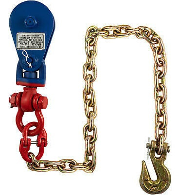 Vevor 2ton 3'' Snatch Block With Chain Rigging Sheave Bl Bgw