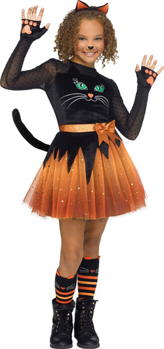 Disfraz Niña Gatita Con Accesorios Halloween