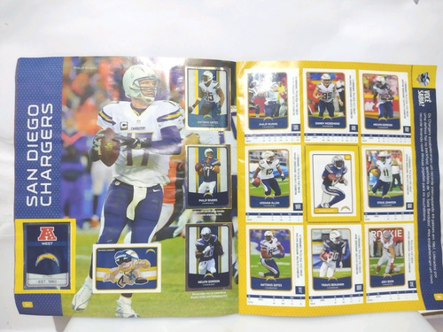 Imagem 2 de 2 de Álbum Nfl 2016 Completo Com Figuras Coladas