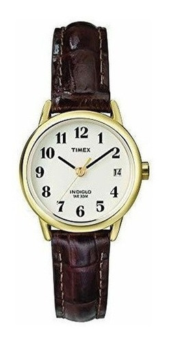 Reloj Timex T20071 Indiglo Con Correa De Cuero Para Mujer