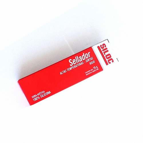 Sellador Silicona Juntas Alta Temperatura Rojo 25 Gr Siloc