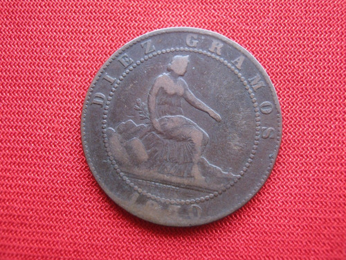 España 10 Céntimos 1870 (Usado)