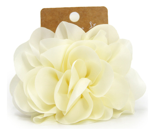 11 - Blanco - Pinche Traba Para El Cabello Rosa Satinada Blanco