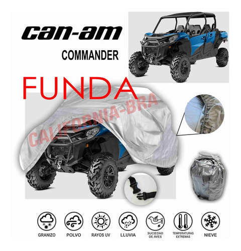 Funda Cubierta Lona Moto Cubre Can-am Commander