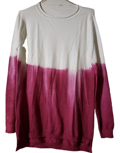 Sweater Bicolor De Bremer Con Lycra T.u - Sisters